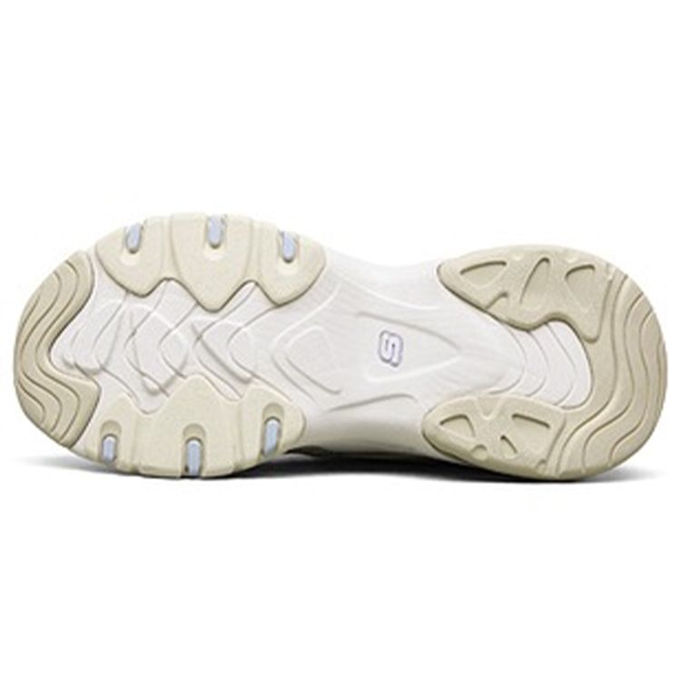 Skechers DLites 3.0 Air Mesh Synthetic Leather Comfortable Versatile Low-Top Casual Shoes Women Sneaker Natural 896025-NTMT