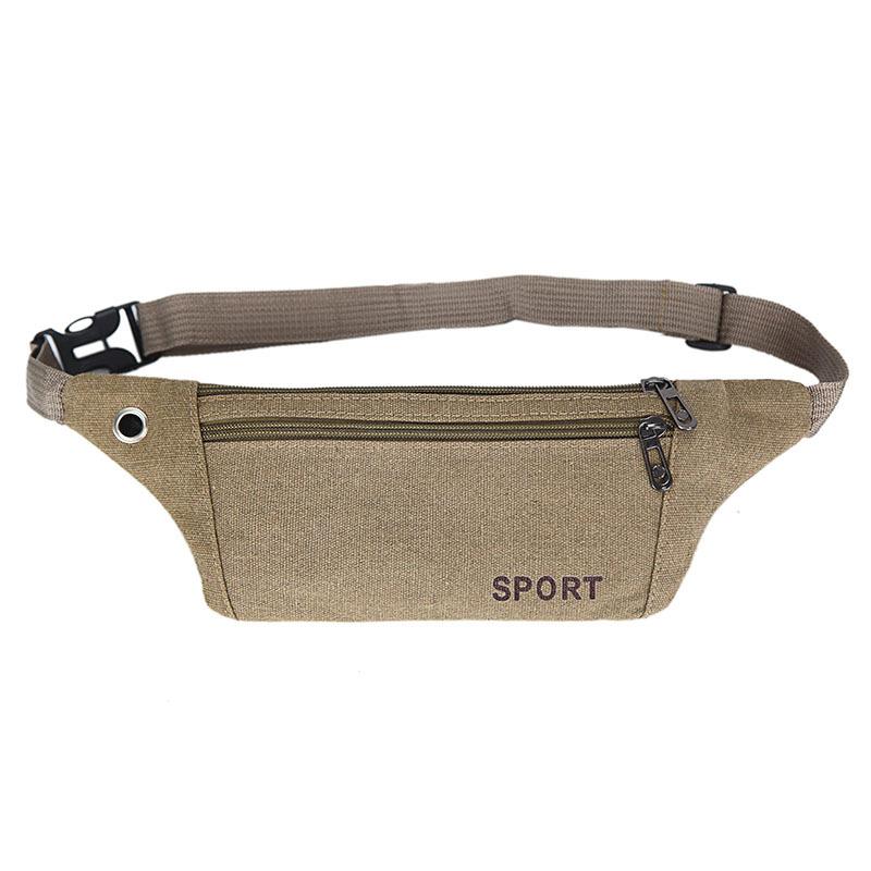 

Canvas Fit Waistpack Мобильный поясной рюкзак мужской спортивный на открытом воздухе для отдыха на бега Защита от кражи Ультратонкий Невидимый