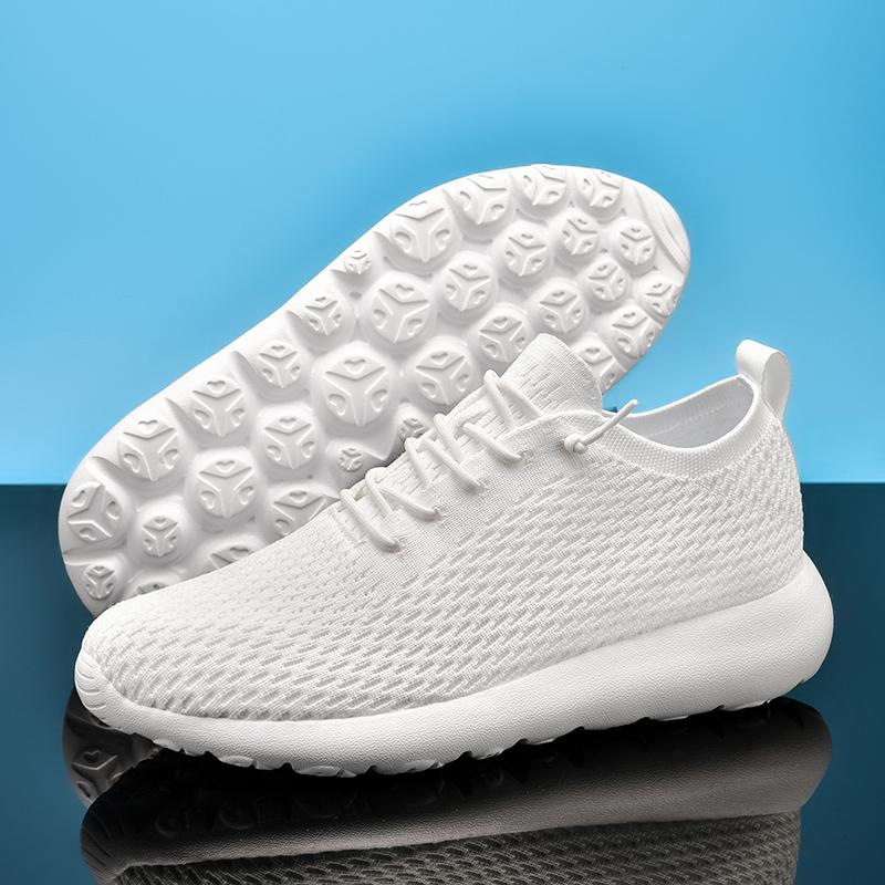 

Сетчатые кроссовки Спортивные мужские кроссовки для бега Люксовые брендовые дизайнерские баскетбольные кроссовки для мужчин Ботильоны Стильные мужские туфли на плоской подошве 36 белый