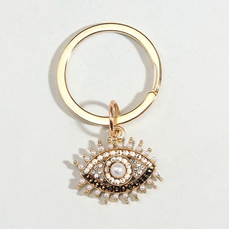 Punk Enamel Hollow Eye Eyeball Key Chains For Women Men Accessorie Car Keys DIY Handmade Jewelry Gifts Bag Charm
