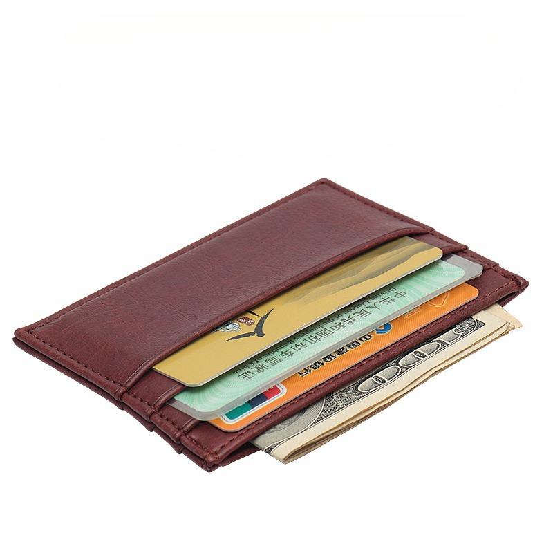 Porte-cartes de visite ultra fin Manches pour cartes de crédit pour hommes Femmes Housse de protection pour carte d'identité Carte bancaire