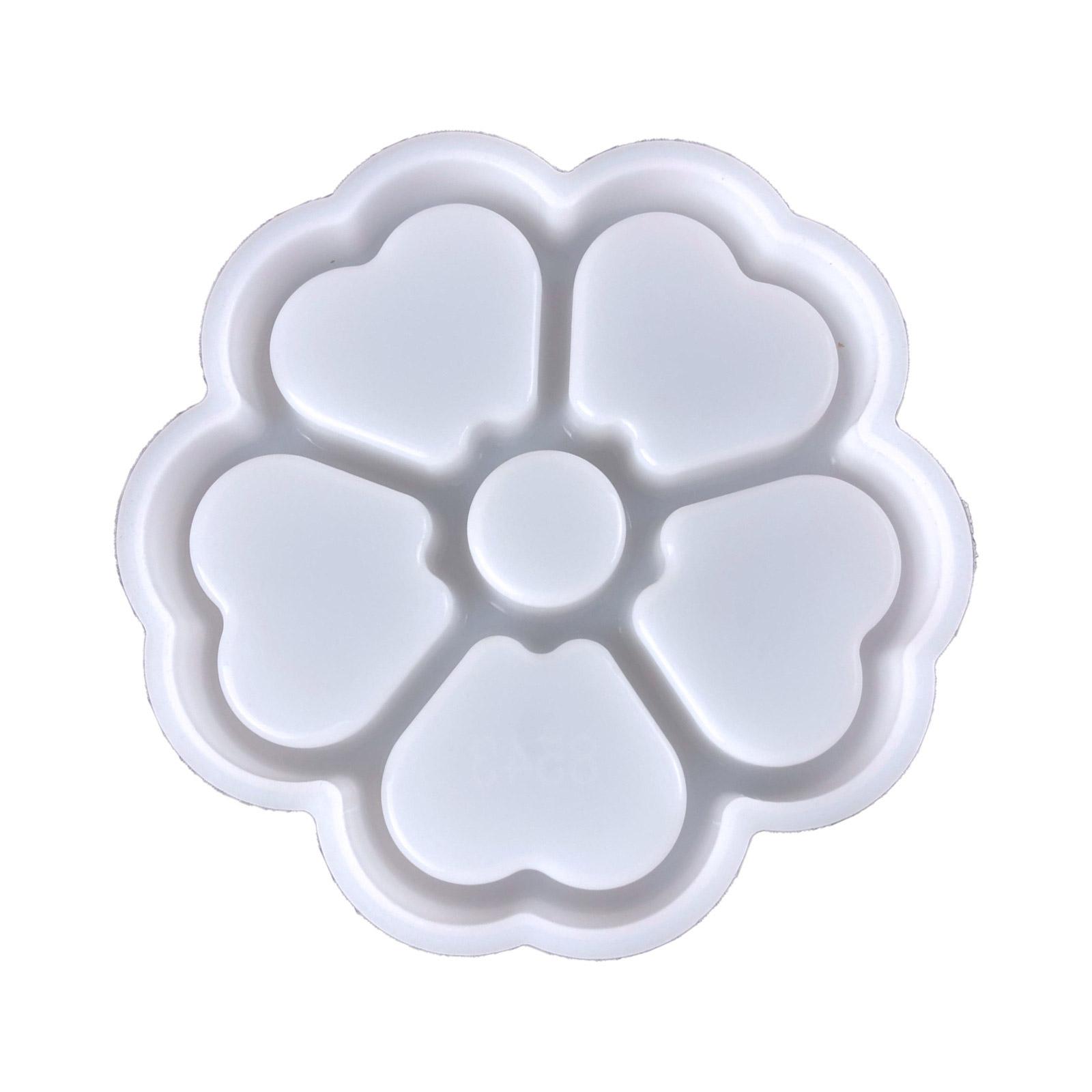 Heart Jar Epoxy Resin Casting Mould DIY-Ashtray Jewelry Trinket-Containers Mold 1 белый