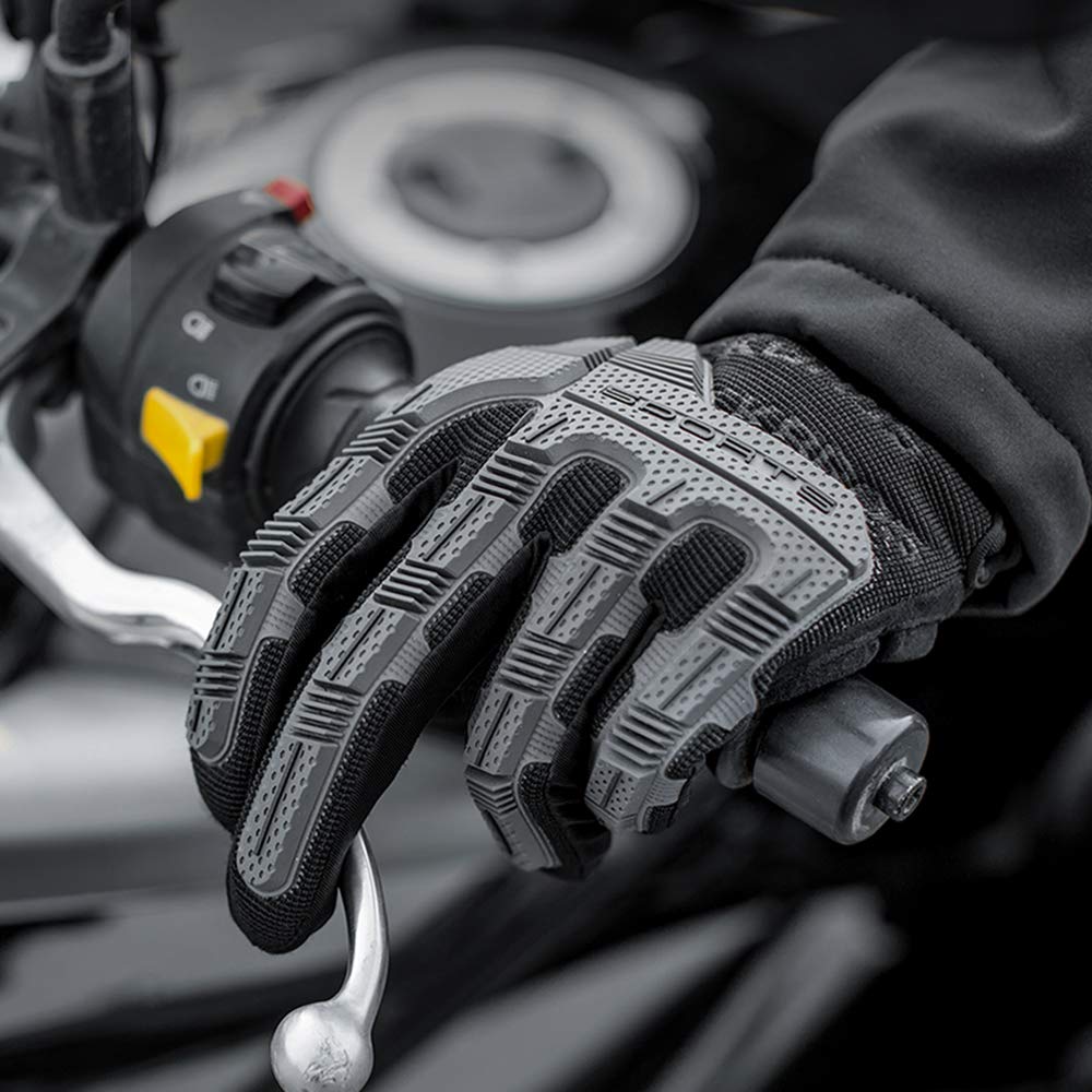 ROCKBROS Mănuși Moto cu Ecran Tactil 3D Airsoft Motocicletă și Bicicletă și Full pentru Bărbați și Femei, Primăvară/Toamnă, Rezistente la Impact, Compatibile,