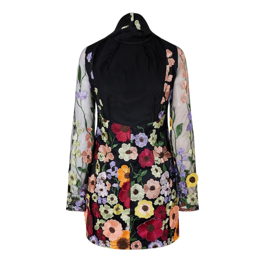 AmyLynn Womens/Ladies Floral High-Neck Mini Dress