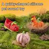 Pet Toy Latex Pig Chicken Shape Dog Teething Toy with Built-in Sound Device Relieves Boredom Separation Anxiety Chew Toy