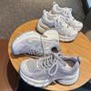 Chaussures de papa à semelles épaisses pour femmes, nouvelles chaussures de sport décontractées légères en maille respirante rétro pour la rue, tendance