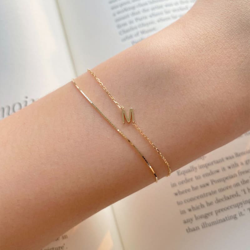 

Taupe 14k gold et bracelet & anklet White Gold