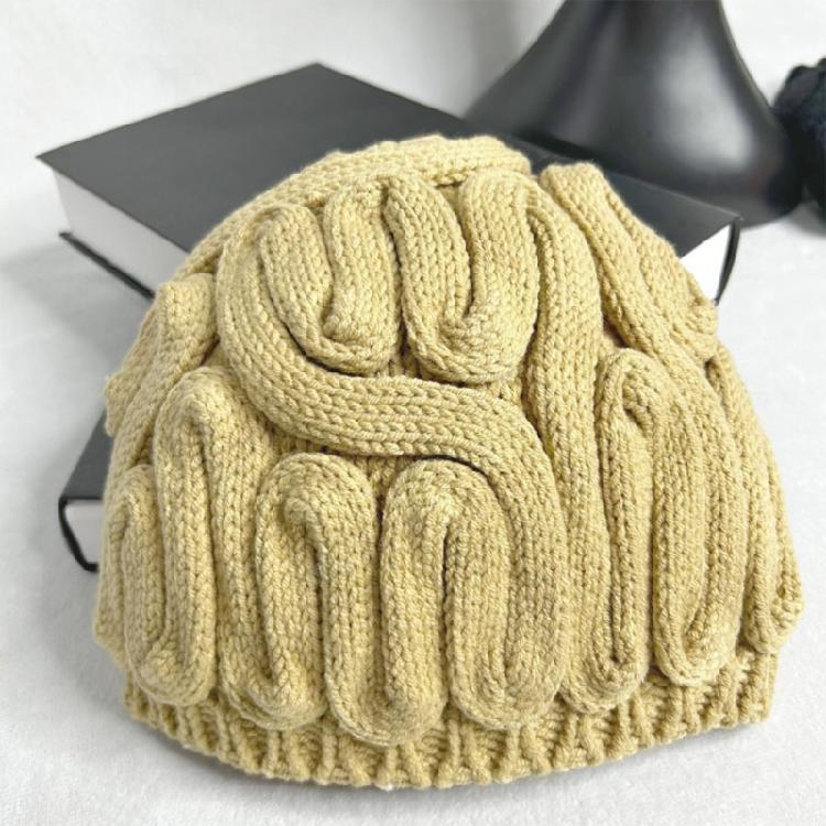 Winter Warm Novelty Hat for Adult Cerebrum Hat Pullover Skull Hat for Outdoor Activity Halloween Dressingup Headwear