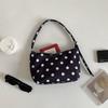 Korean Version of Casual and Fashionable Nylon Handbag, New Women's Commuting Niche Wave Point Armpit Bag
