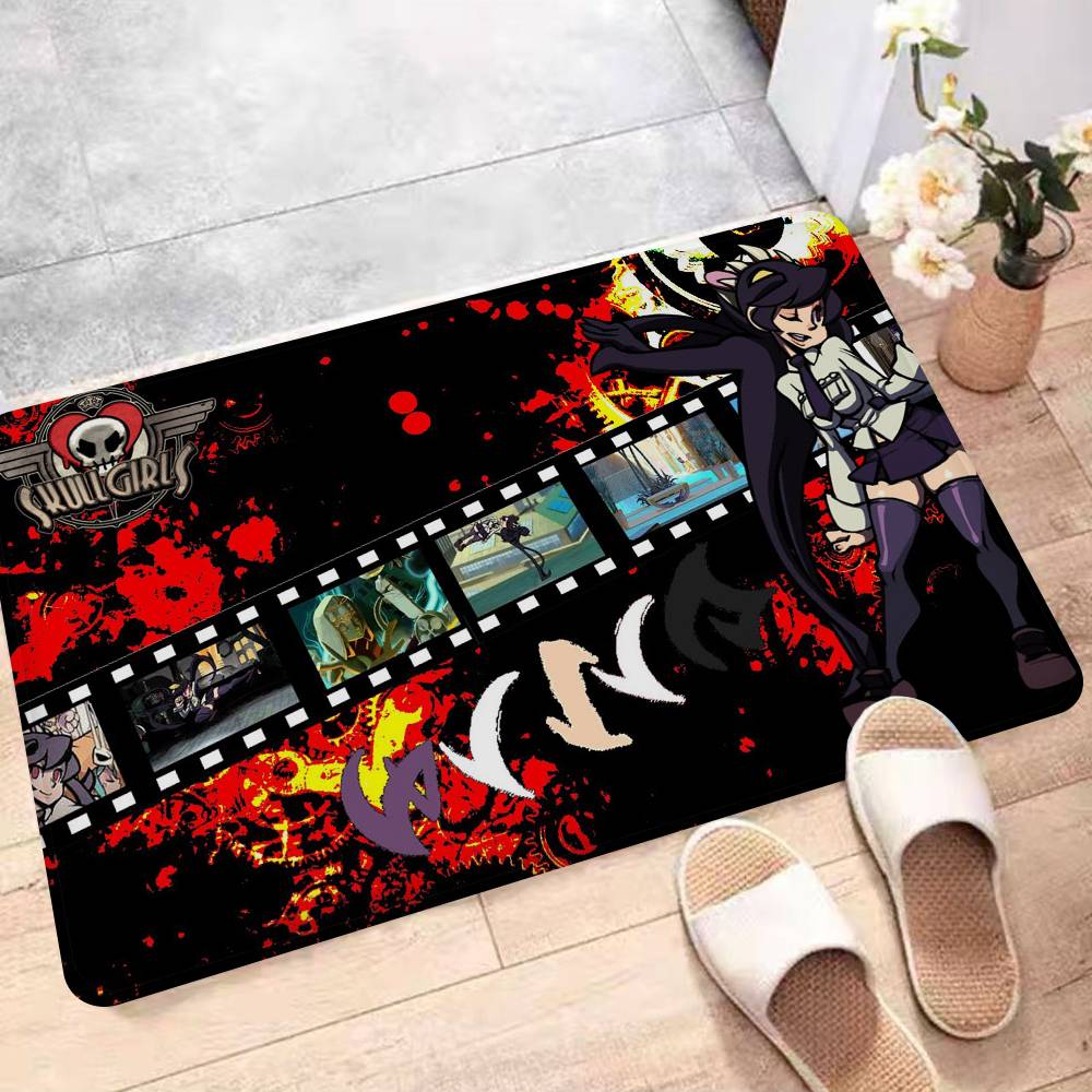 Fighting Game S-SkullGirls Room Mats Cheaper Anti-slip Modern Living Room Balcony Printed Welcome Rug