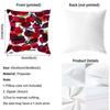 Full Print Pattern Of Fruits Pillow Case Anti-Dustmite Pillowcase Invisible Zipper Silky Short Plush Sofa Cushion Cover