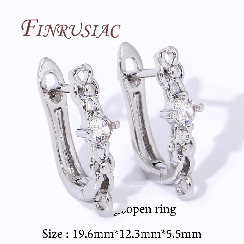 Multi Styles 18K Gold Plated Earwires Fasteners Earring Hooks Clasps Accessories For DIY Women's Anti-Allergy Earrings Making
