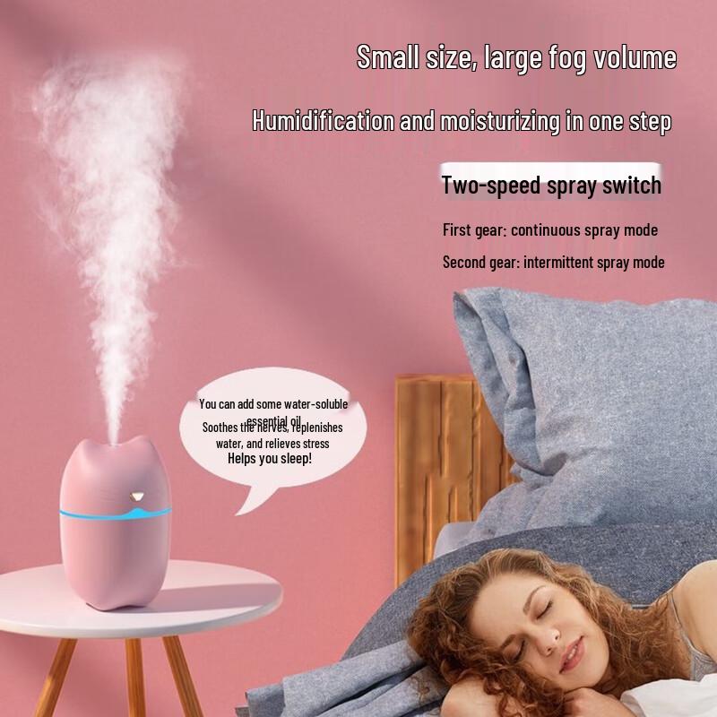 Süßer Katzen-USB-Mini-Luftbefeuchter (3er-Pack, Weiß)