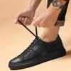 Fashion New Men's Casual Shoes Trendy Luxury Brand Designer Shoes Genuine Leather Comfy Breathable Men Shoes Outdoor Non-Slip Sneackers