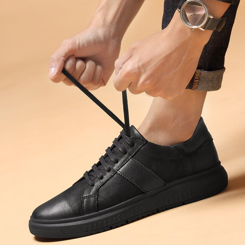 Fashion New Men's Casual Shoes Trendy Luxury Brand Designer Shoes Genuine Leather Comfy Breathable Men Shoes Outdoor Non-Slip Sneackers
