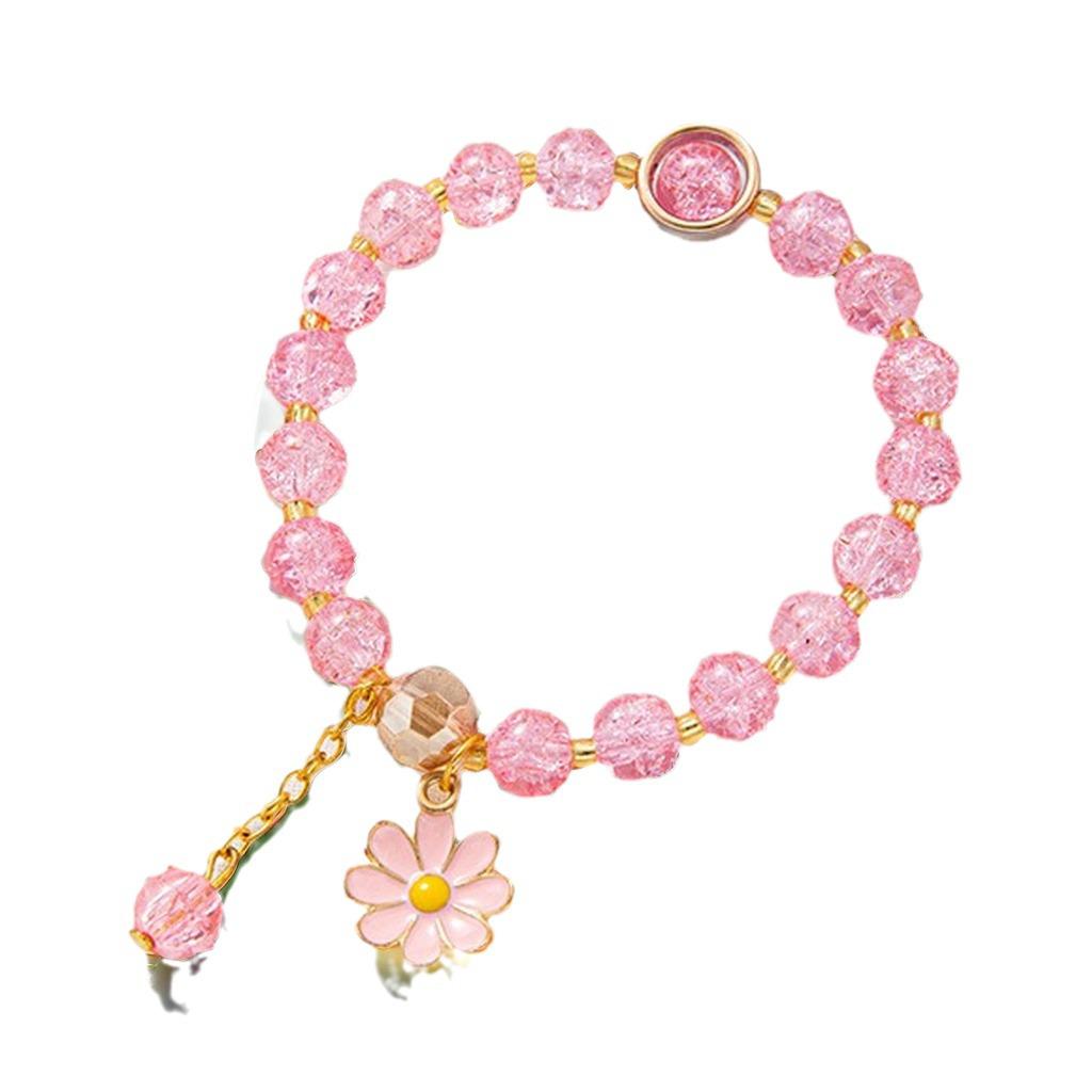 Daisy Popcorn Beaded Bracelet: Elegant Women's Hand Jewelry