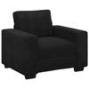 VidaXL Fauteuil noir 60 cm velours, canapé simple, canapé confort, fauteuil TV, canapé, siège de canapé, canapé relax, 4105252