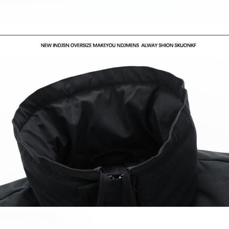 M-8XL Big Yards Stand-up Collar Cotton Jacket Men and Women Section of The Winter Loose Cotton Clothing Bread Clothing Solid Color Cotton Jacket