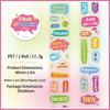 Alphabet Sticker Roll Transparent Die-Cut Pet Sticker Tape Pre-Cut Word Stickers Fun Scrapbooking Sticker Tape For Diary Planner