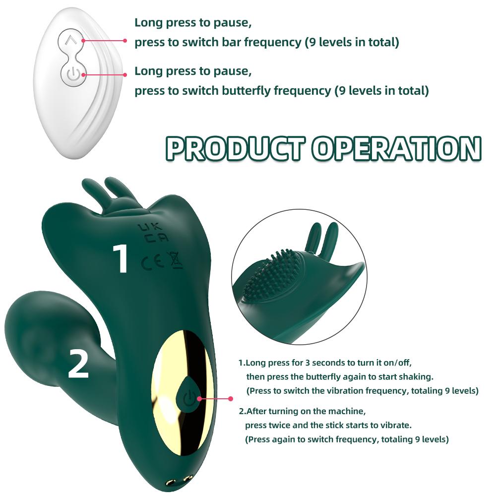 Dildo Vibrator for Women Remote Clit Stimulator G-Spot Massager Butterfly Vibrator Female Masturbator Wearable Sexy Adult Toys