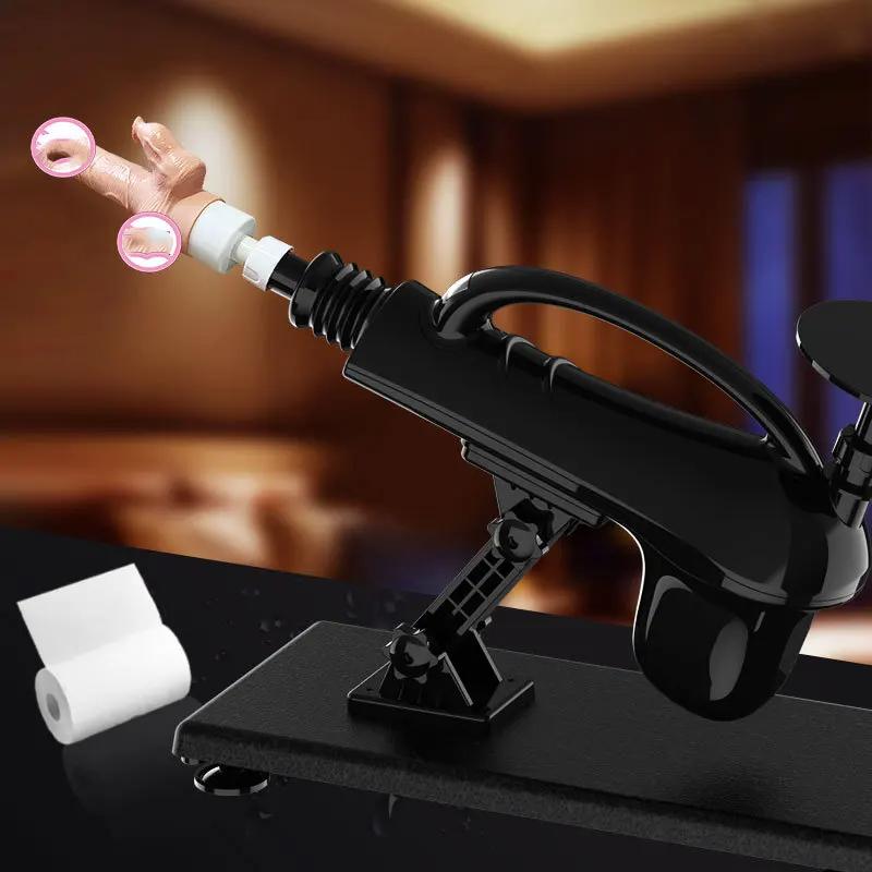 Adult Product Counting Gun Machine for Women, Heating, Shaking, Tongue Licking and Masturbating Device, Simulation of Penis Insertion, for 18+