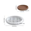 Oval Shape Rock Texture Mirror Surfaces Silicone Mold For Tray Dish Crafting Making Resin Jewelry Organiser Mould