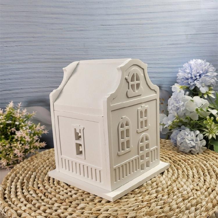 Handmade House Shape Charm Keychain Molds Stylish Sturdy Silicone Set Accessory for Craft Enthusiasts Daily Use