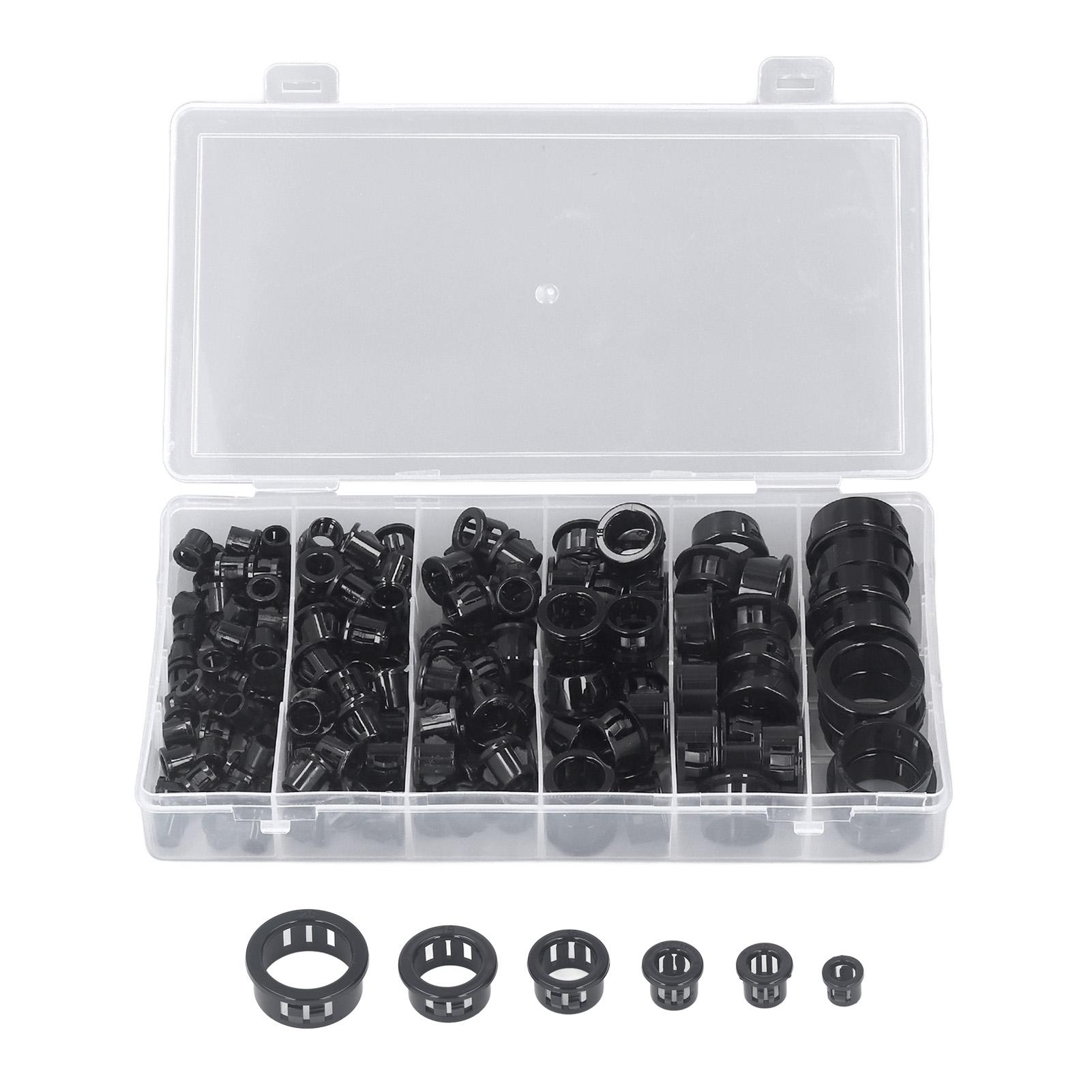 

160Pcs Snap in Cable Grommet Protector Nylon Plastic 516in 38in 12in 58in 34in 1in Cable