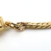 Used NINA RICCI Necklace NR Logo Metal Gold Plating