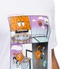 Adidas Cartoon Basketball Print Round Neck Short Sleeve T-Shirt Men Tops White HL0082
