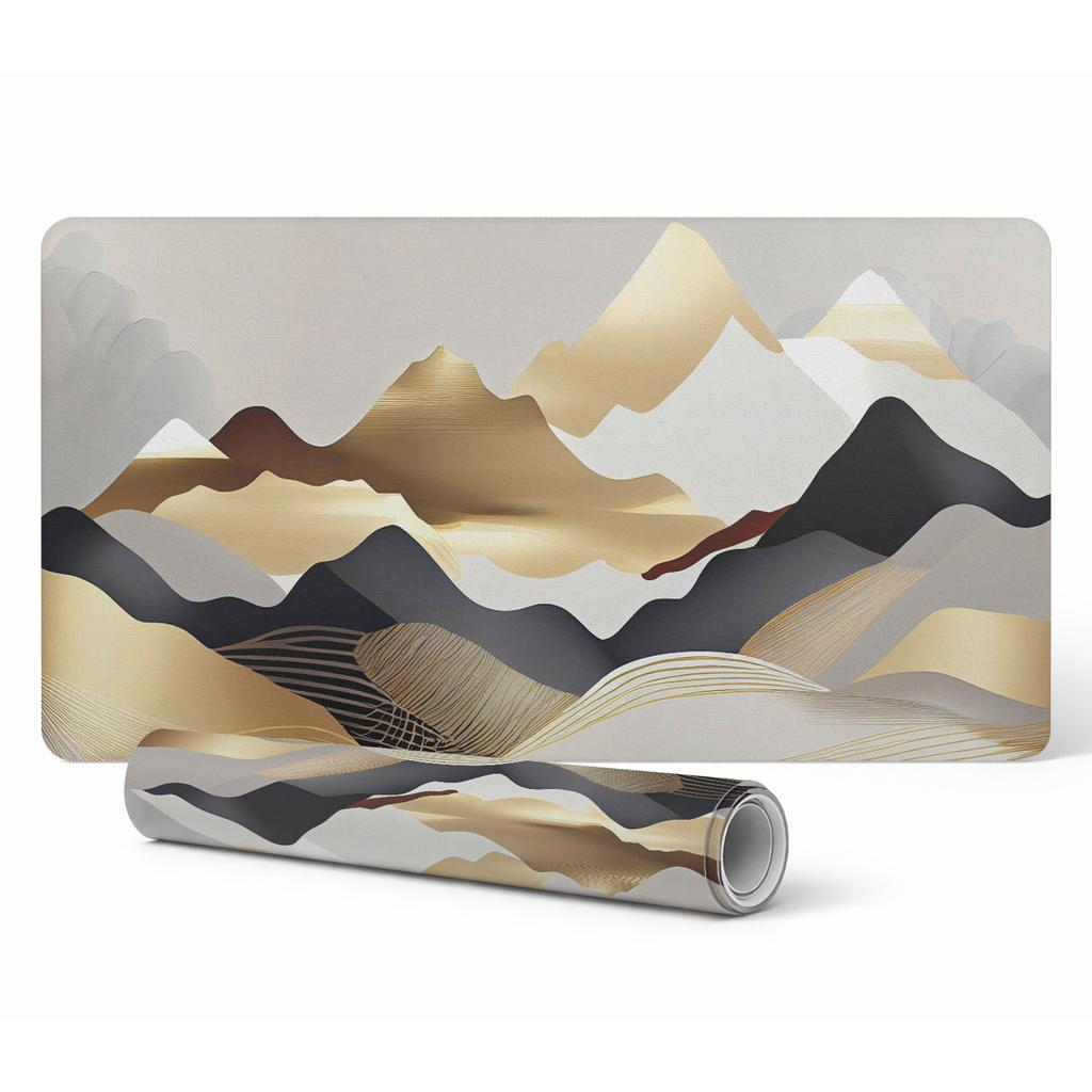 Durable Anti-Slip Desk Mat Mountain Abstraction 120x60 Cm