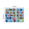 Alphabet Learning Board for Kids with Wooden Pieces