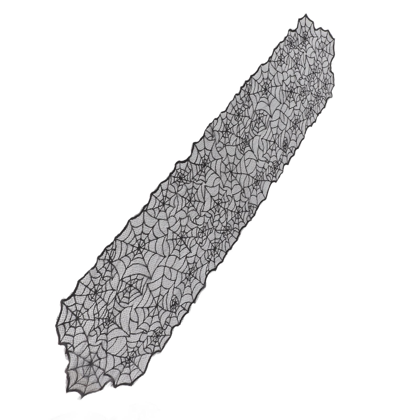 

Декоративная скатерть с узором паутины, винтажное украшение на Хэллоуин, длинная скатерть