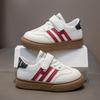Classmates Girls Spring and Autumn 2025 New Leather Children's Board Shoes Sports Little White Shoes Middle and Older Boys' Virtue Training Shoes