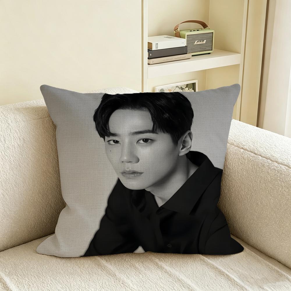 L-Lee Jun-Young Cushion Cover Natural Linen Pillowcase Set, All-In-One Decor For Sofa, Bedroom & Chair