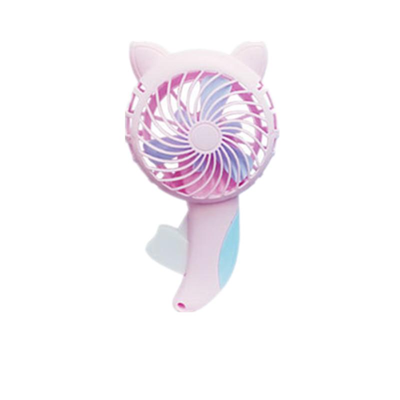 Cartoon Hand-Pressed Hand-Cranked Small Fan Dormitory Mini Student Portable Hand-Held Manual Small Cyber Popular Children's Fan