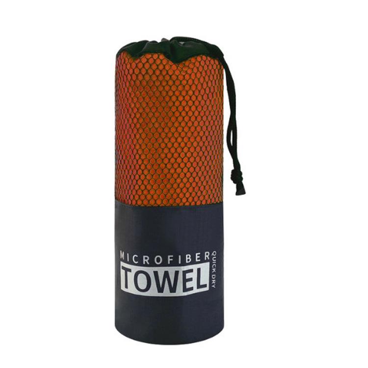 Quick-Drying Double-Sided Fleece Towel - Lightweight, Solid Color for Beach, Bath, or Sports.