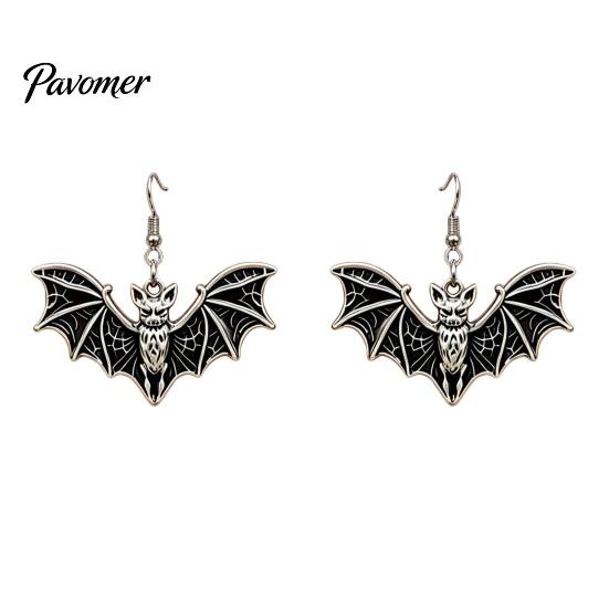 Cool Niche Jewelry for Parties Gothic Bat Halloween Accessory, Vintage Punk Necklace, Viking Spooky Spider Web Earrings Style Dangle Drop Cosplay