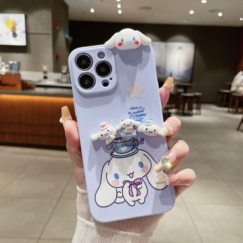 Applicable to Apple mobile phone case Yugui dog doll VIVO V50 party Melody Honor X8 three-dimensional cartoon