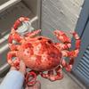 Jucărie de pluș drăguță cu crab-rege simulat Jucării de pluș cu animale marine Jucărie uriașă cu crab-rege Cadouri de Crăciun și de ziua de naștere pentru copii Pernă pentru somn