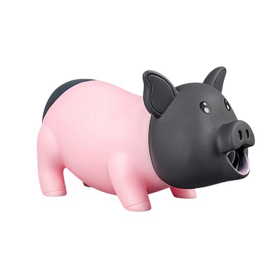 Мультяшная свинка-игрушка для снятия стресса, мягкая отскакивающая сжималка, забавная игрушка с кричащим звуковым эффектом, розыгрыш, игрушка-антистресс на День смеха розовый