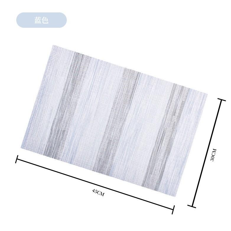Modern Nordic simple style PVC placemat hotel western food mat non-slip and anti-scalding dining table insulation mat advanced sense