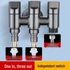Anica Enjoy Gunmetal Grey 3-Way Angle Valve Faucet