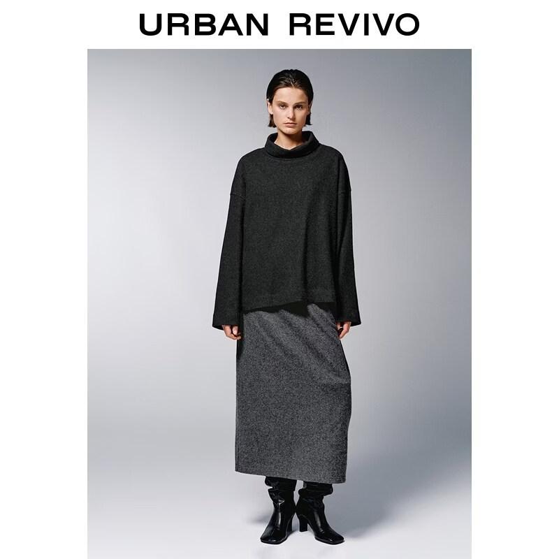 UR2026 Women s Spring Elastic Waist Long Skirt XS
