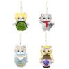 Cartoon Cute Cat Plush Toy With Backpack 10cm High And Pp Filled Cotton