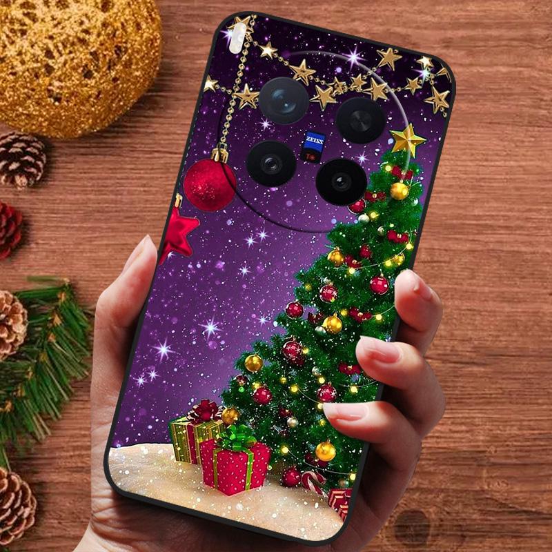 Christmas Painted Cover For Vivo X300 Pro Case V2502A Silicone Soft Phone Cover For Vivo X300 5G V2509A Capa 2025 New Fundas