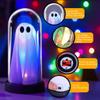 Ghost Night Light Light Up Ghost in Cloche Scary Cute LED Battery Operated Tabletop Lamp for Party Kitchen Holiday Halloween