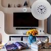 Simple Design Shower Wall Clocks Waterproof Mirror Sucker Clock  Living Room