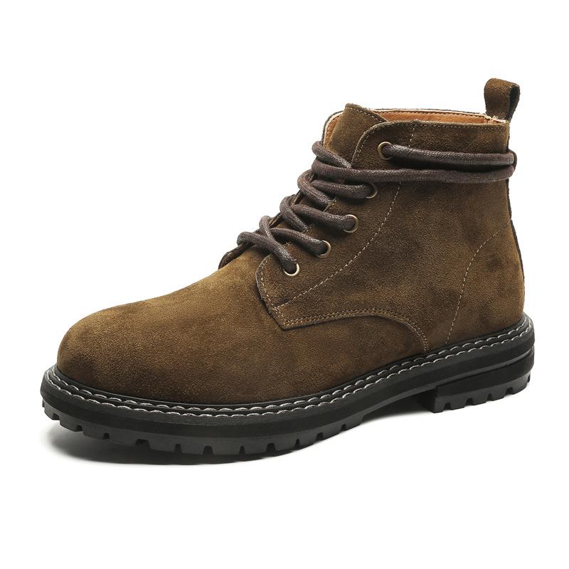 

Весенний дизайн Sense Fashion Versatile Martin Boots Big Head Shoes Classic Locomotive Tooling Boots 1143-J 44 коричневый
