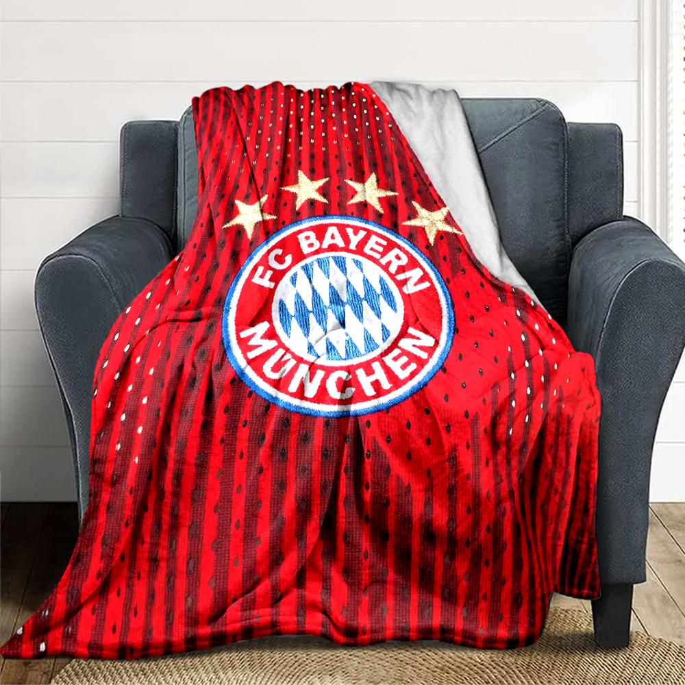 Coperte con Stemma del Bayern Monaco in Flanella Stampata Traspiranti Calde Plaid per Casa Ufficio Copriletto 0708a123